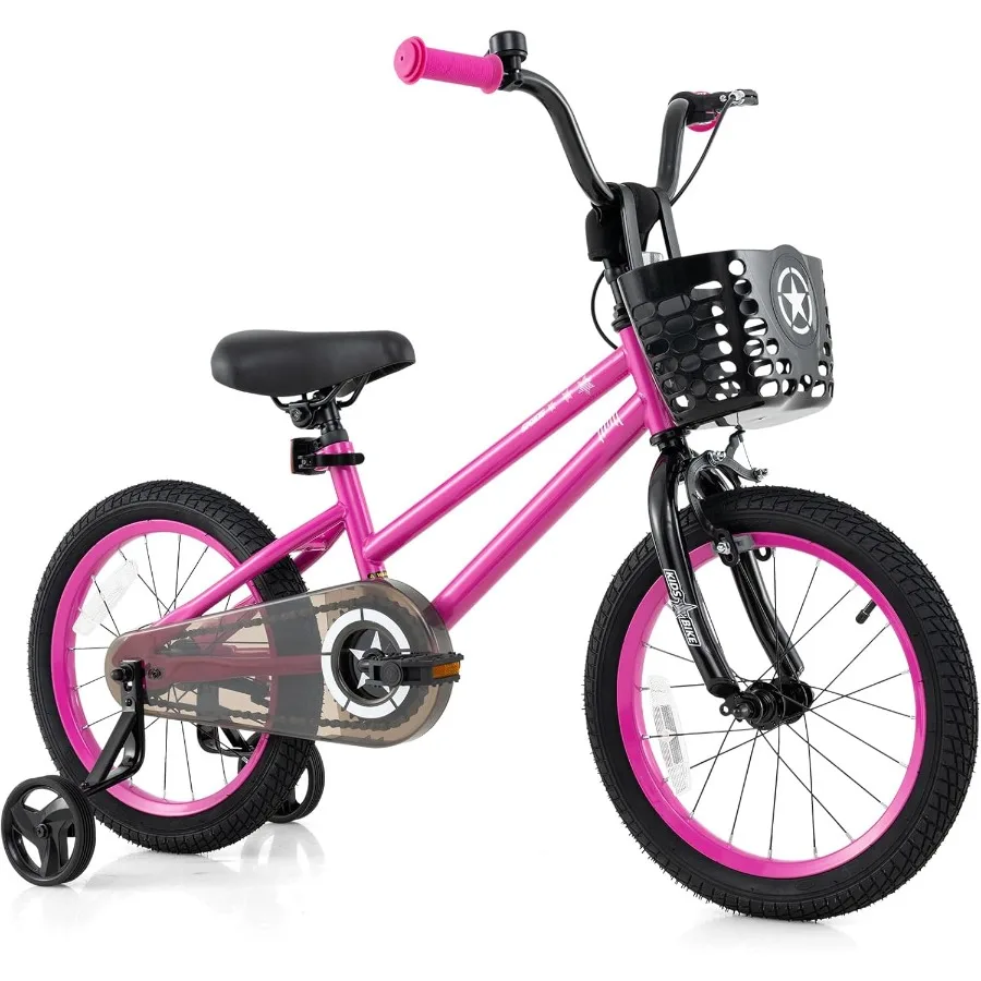 

Starry Bike 12 14 16 18 Inch Bicycle with Training Wheels for Toddlers and Young Features Storage Basket Adjustable Handlebar a