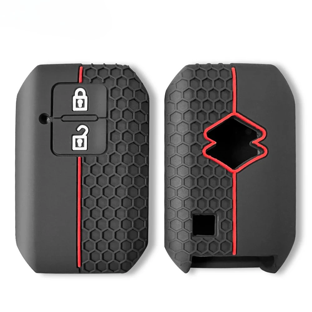 Para Suzuki Swift GXL Sport Katana Vitara Ignis Jimney XL7 Ertiga funda para llave soporte de silicona accesorios de coche llavero cubierta para llave