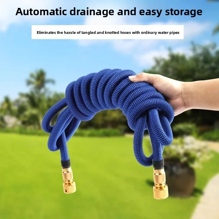 

Telescopic water pipe high pressure explosion-proof household car wash water gun tap water watering flushing spray gun nozzle
