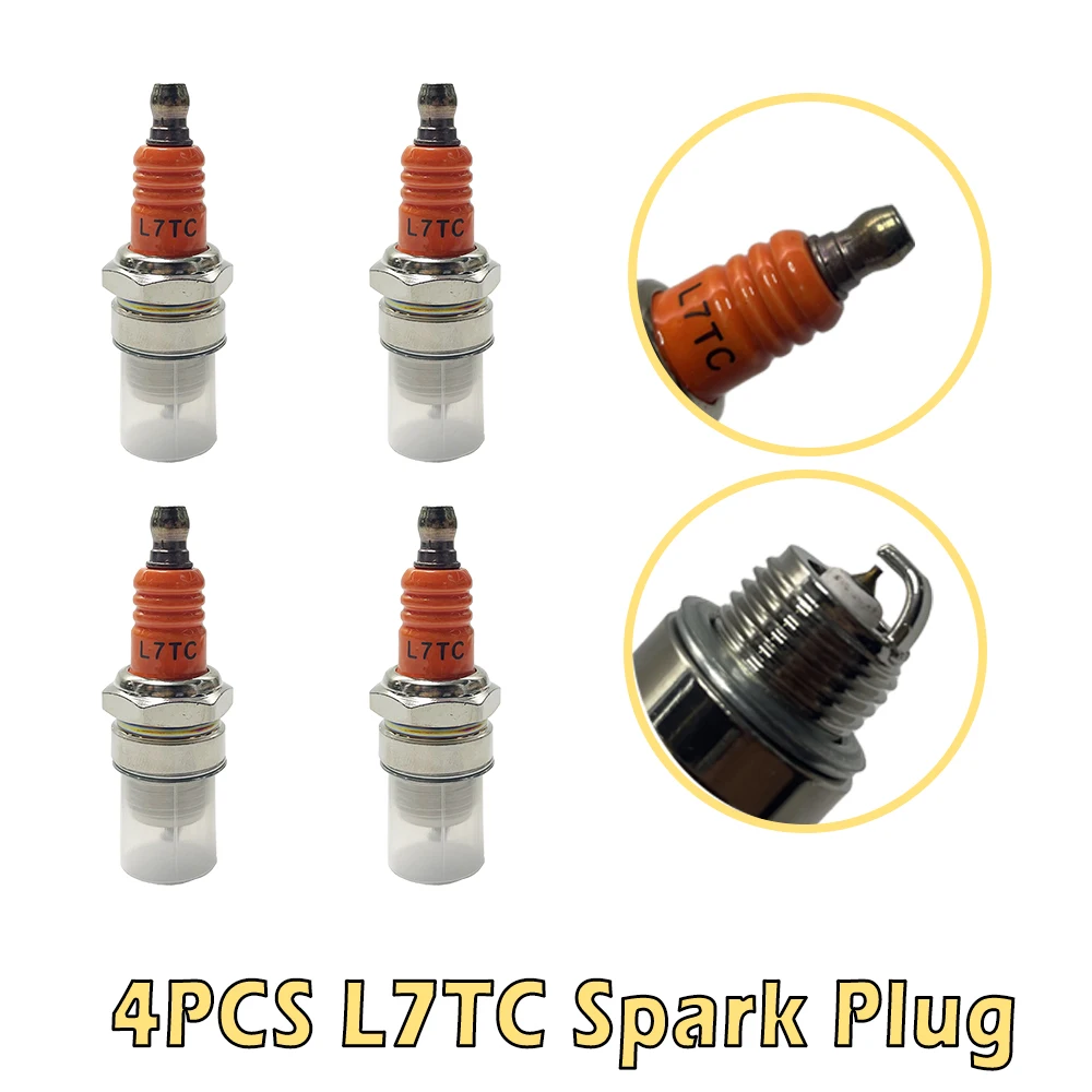 4pcs L7TC Single Pole Spark Plug Two Stroke for BM6A BMR6A WS6E WS7E BPMR6A WS7F CJ7Y W20MU M6 M7 BPMR6A Chainsaw Trimmer