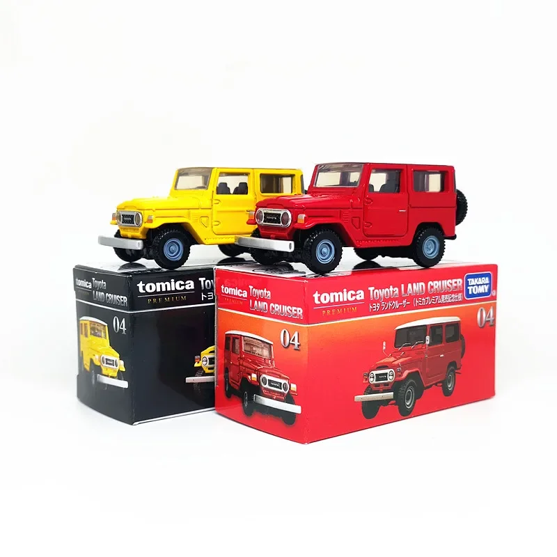 TAKARA TOMY TOMICA diecast alloy car model TP04 Toyota Land Cruiser SUV Land Patrol Boy toy, Children's Day gift for boys.