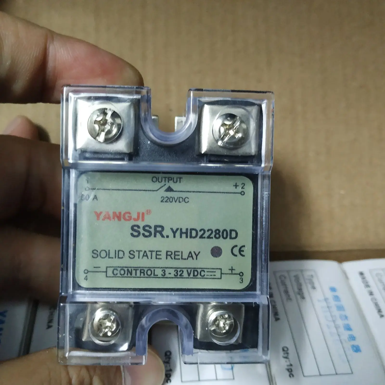 Yang relay YANGJI single-phase DC solid state relay YHD2280D (80A/220VDC)