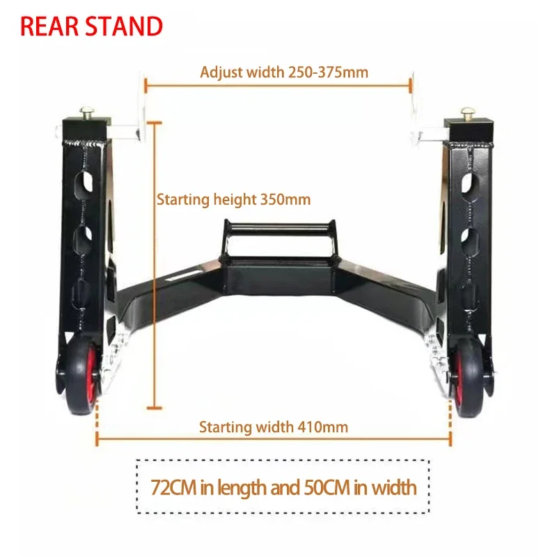 Aluminum Alloy Motorcycle Front / Rear Wheel Lift Stand Load-bearing 450kg For Yamaha/Suzuki/BMW Motorcycle Tire Repairing Tool