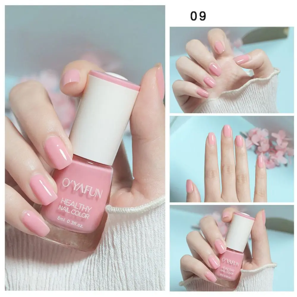 

DIY 8ml Nail Polish No-bake Quick Dry Tearable Nail Art Manicure False Nail Nail Art Oily Mood Nail Polish Woman