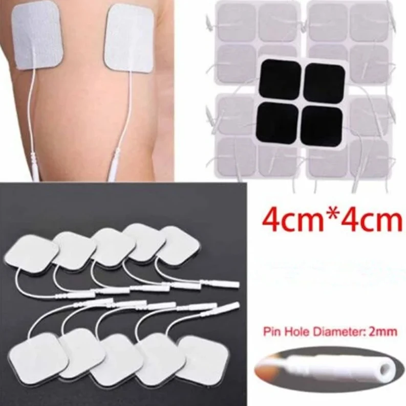 100/50/20P Tens Electrodes Pad EMS Muscle Stimulator Patch Reusable Replaceable Non Woven Fabric Self-adhesive Massager Stickers