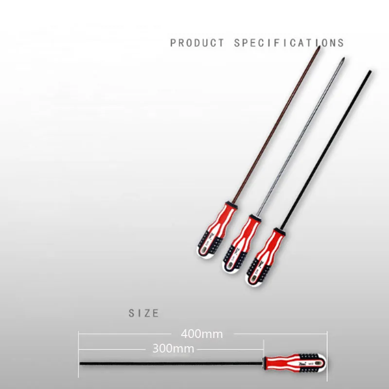 1/2 pcs 400mm Long Screwdriver CR-V Alloy Magnetic Phillips /Sloted Screw Drive Extra Long Screwdriver Repair Hand Tools