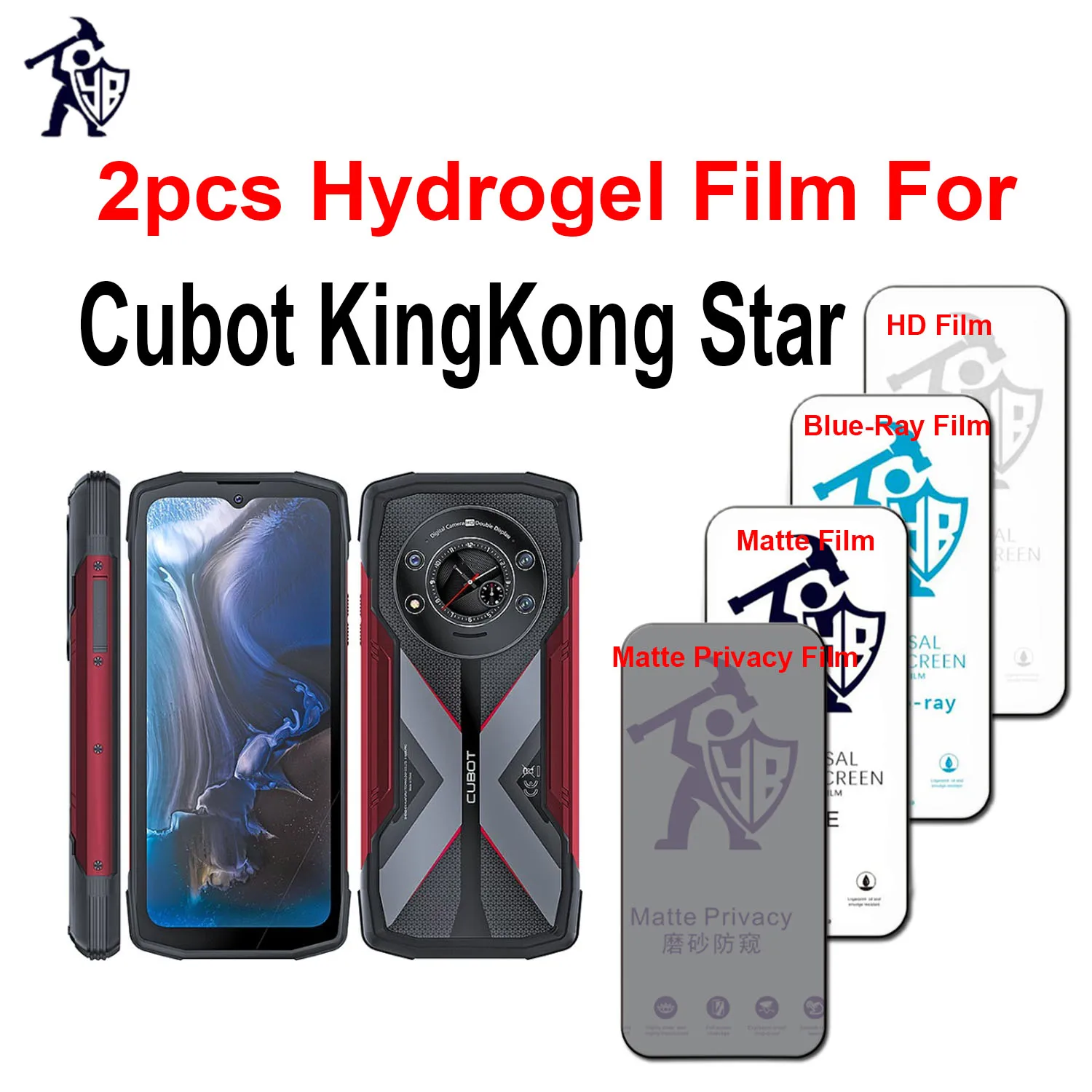 

2pcs оригинальная HD гидрогелевая пленка для Cubot KingKong Star Screen Protector Matte защита конфиденциальности анти Blueray полной обложки