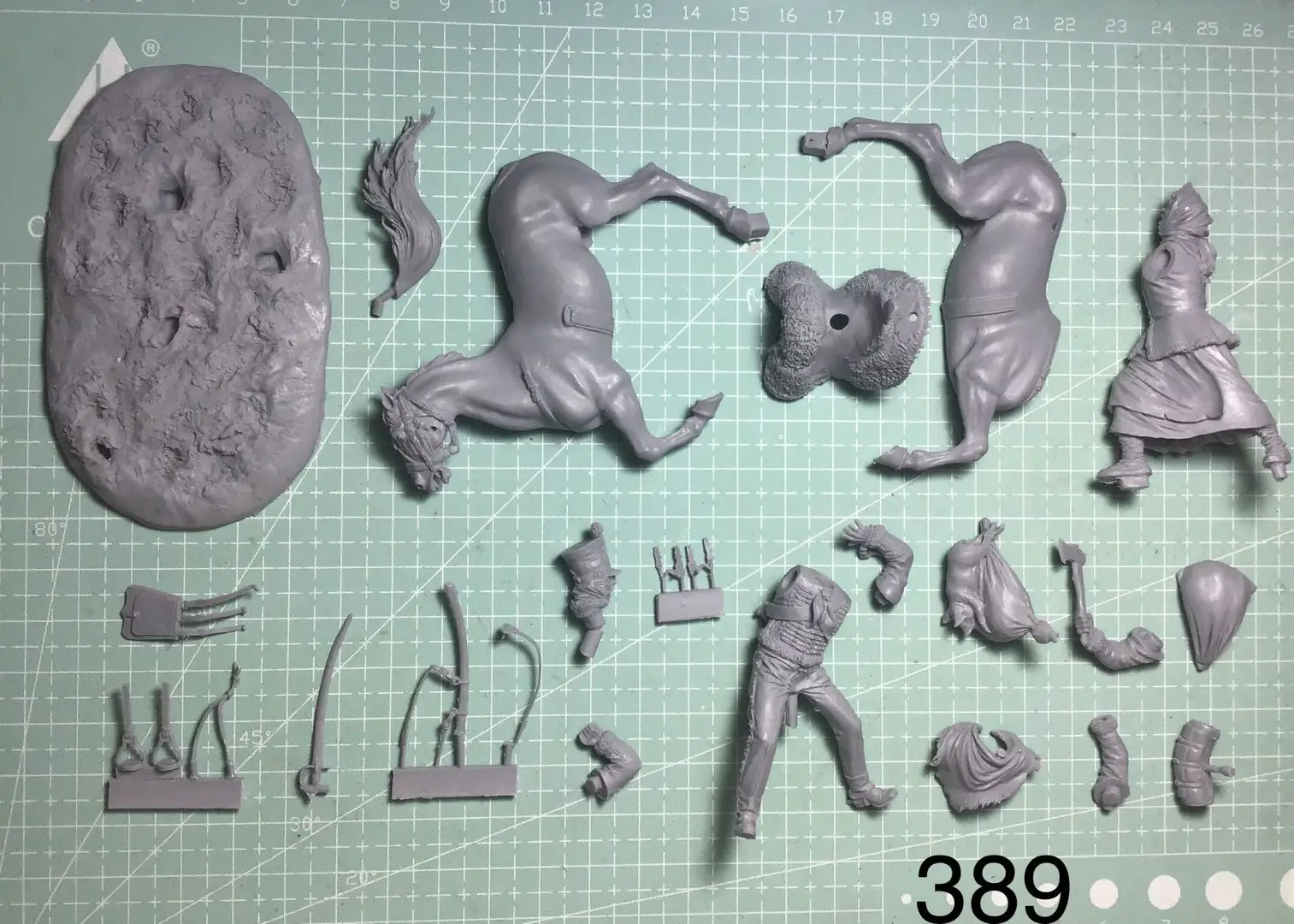 مجسم من الراتنج مقاس 54 مم GK، مجموعة غير مجمعة وغير مطلية