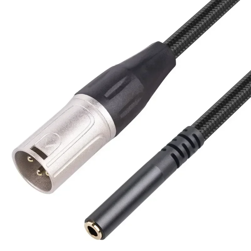 

3.5mm Female To XLR Male Stereo Audio Adapter Mini Jack Female To XLR Male Connector for Microphone Speaker Cable