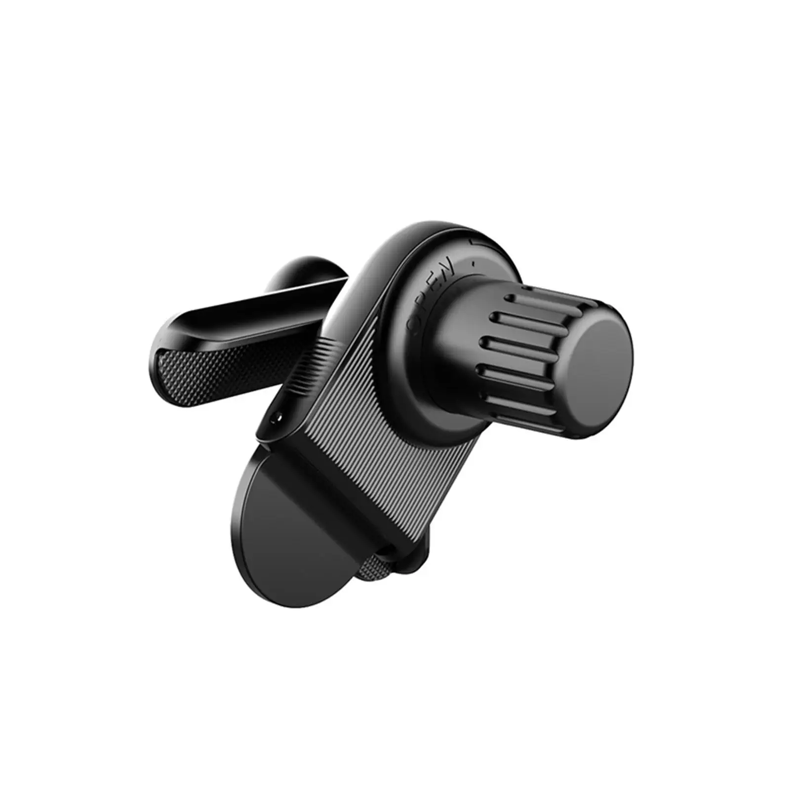 إطار دعم الهاتف الجانبي لشاشة العرض التلقائي الداخلي، قاعدة حامل موثوقة قابلة للتعديل باللون الأسود للمركبة #2