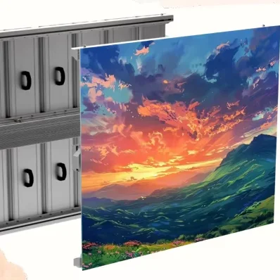 KENSUN 960x960mm Medium Pitch Outdoor LED Panel Screen P5 P6.667 IP65 Front Rear Maintenance for Building Facade