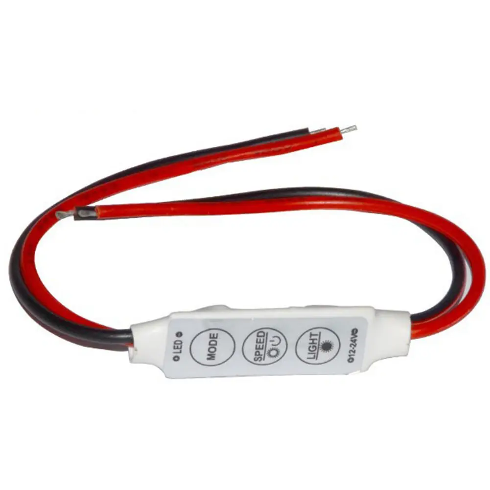 DC 12V 3 keys Single Color Dimmer LED Controller Brightness Dimmer Switch For 5050 3528 5630 Led Strip Lamps Lighting