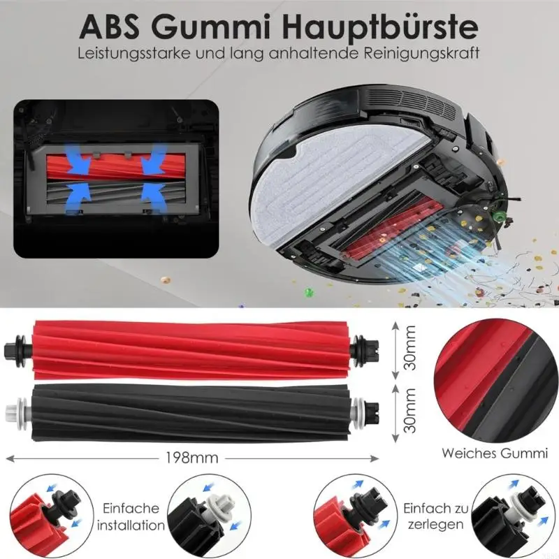 مرشحات المكنسة الكهربائية للفرشاة الجانبية فرشاة الفرشاة الملحقات المنظف N58D