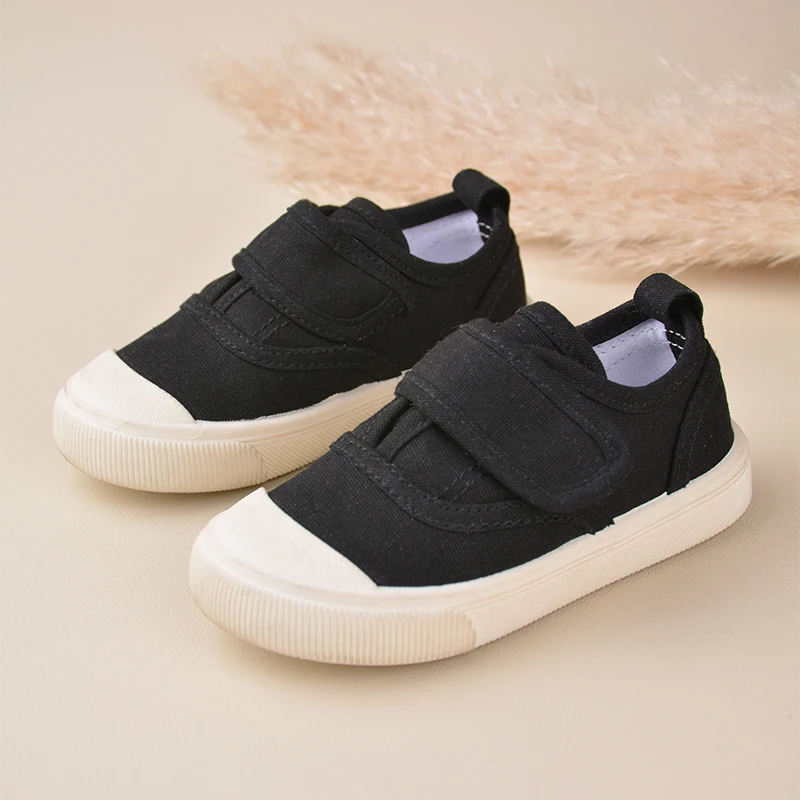 Good Quality Outdoor Running Flats Canvas for Children Beautiful Outdoor School Shoes for Girls EK9S33/40/42