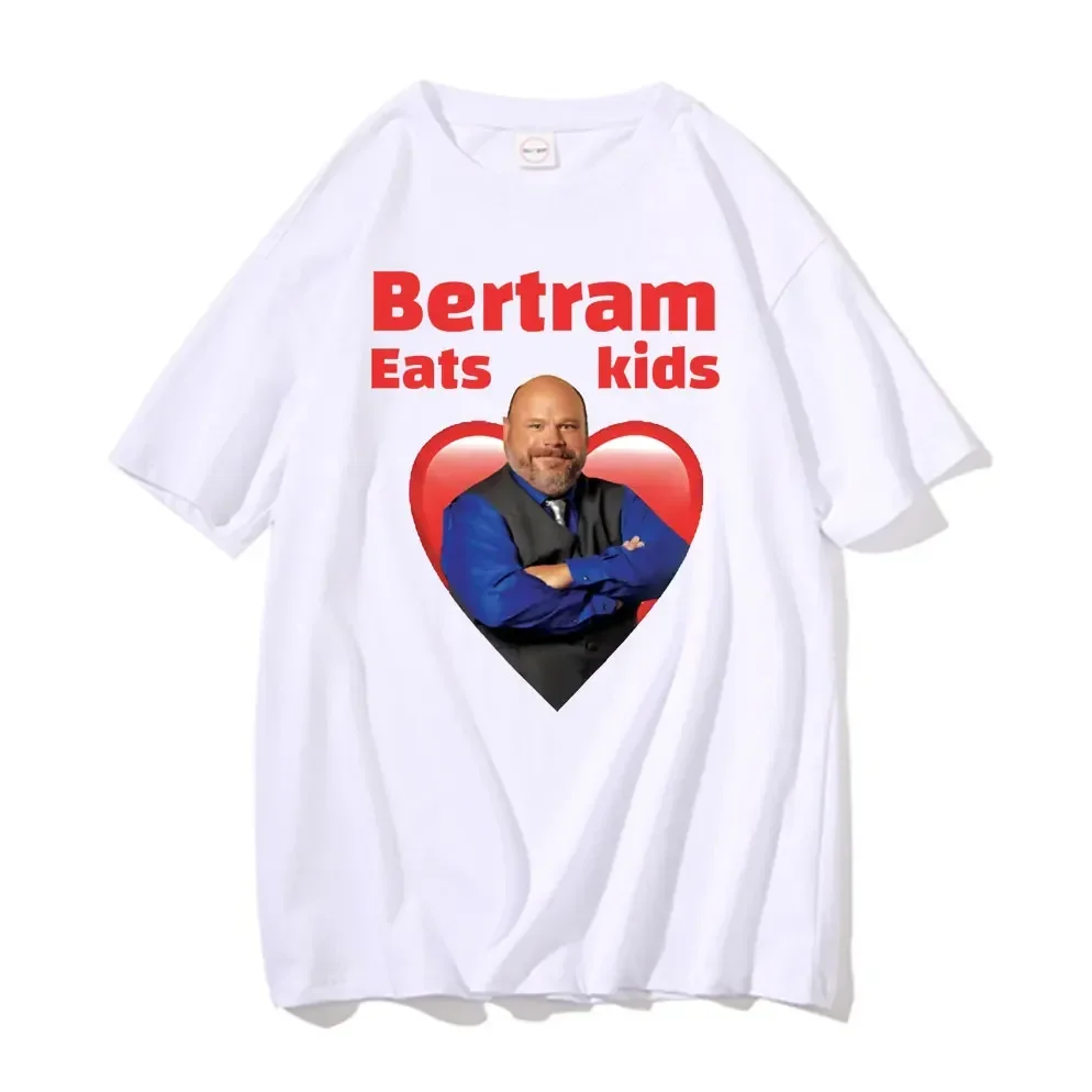 Bertram Eats Kids Funny Brand Men Women T-shirt I Eat Kids Tees Man Pure  Tops Short Sleeve New Black Casual Loose Tshirt