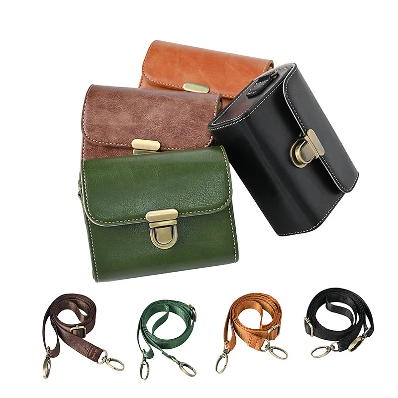 PU Leather Camera Case Bag for Canon PowerShot SX740 HS SX730 G7X II III G7X2 G7X3 G9X SX700 SX710 M100 Sony RX100 ZV1F ZV1M2