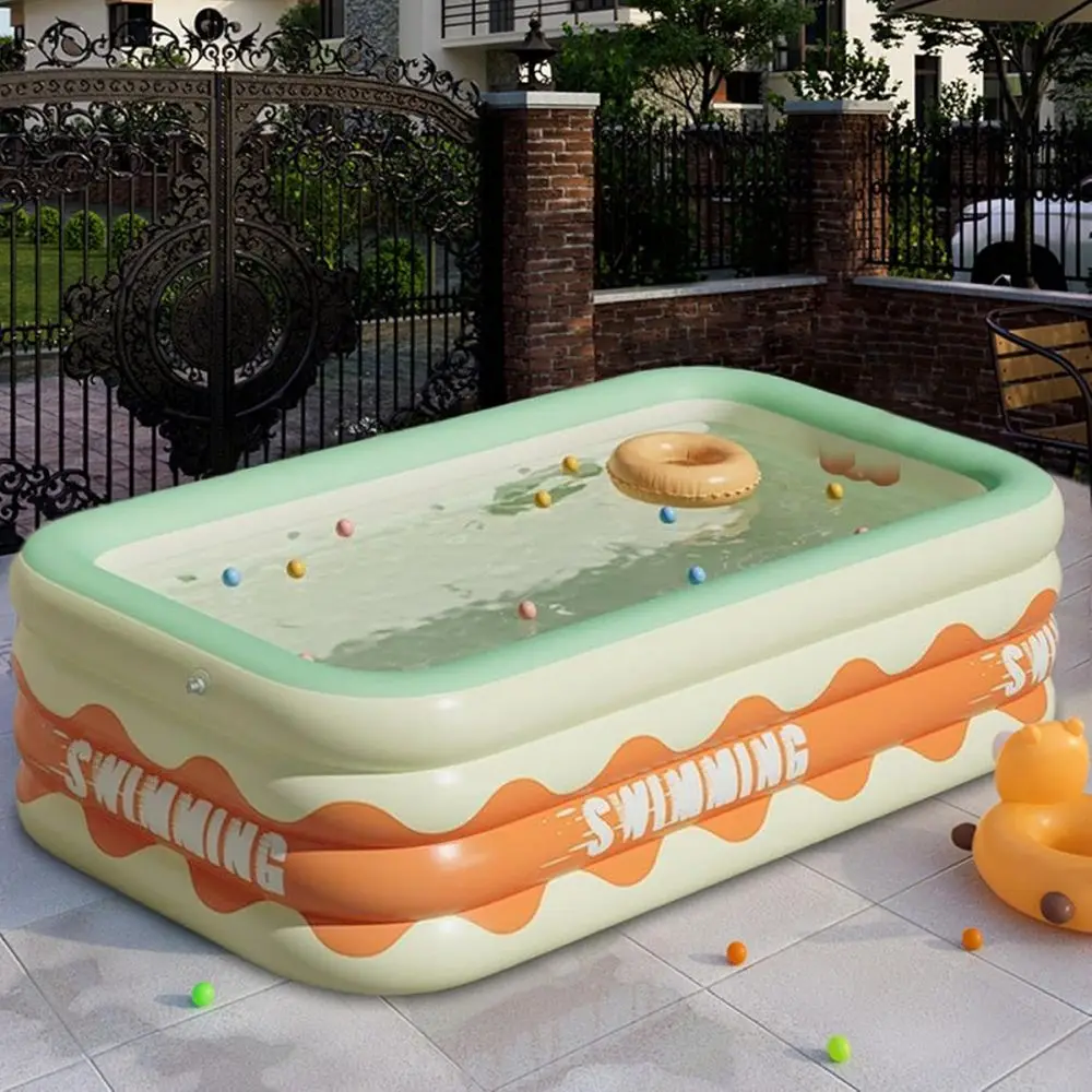 Piscine d'extérieur gonflable portable à motif de dessin animé, jeu d'eau UNIS issant pour l'été, jeu pour parents et enfants