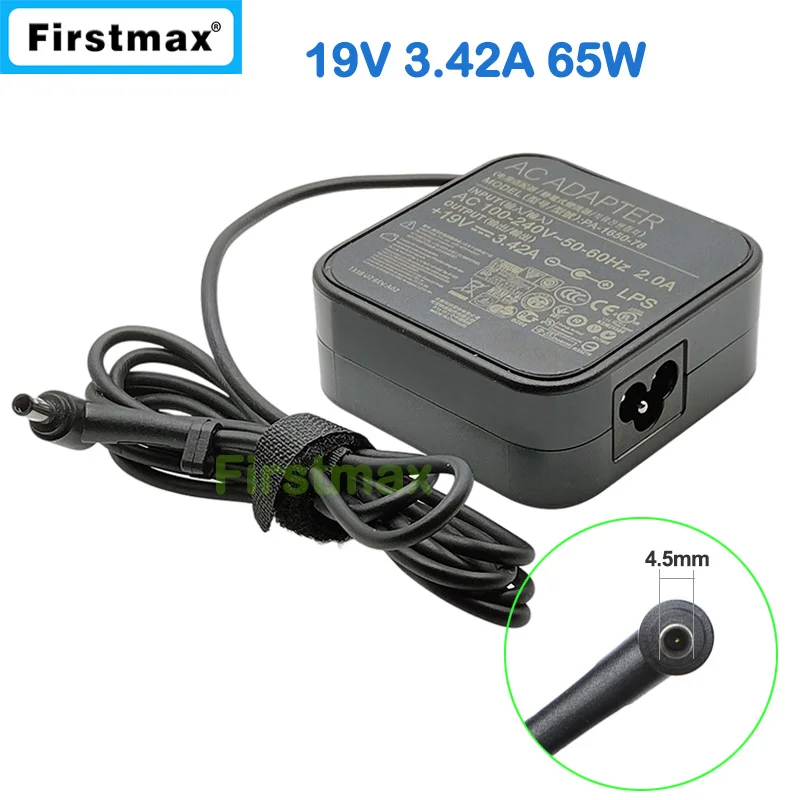 19V Power Supply 3.42A 65W Charger for Asus PU500CA PU550C PU550CA PU550CC PU551JA PU551L PU551LA PU551LD Q534UQ X755JA