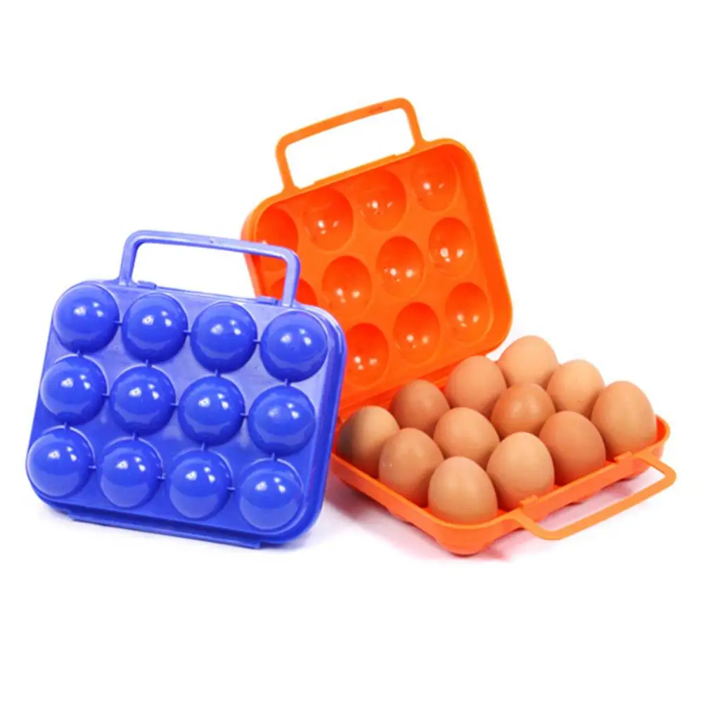 2/4/6/12 Eggs Holder Egg Storage Box Portable Egg Holder Container for Outdoor Camping Picnic Eggs Carry Box Kitchen Organizer