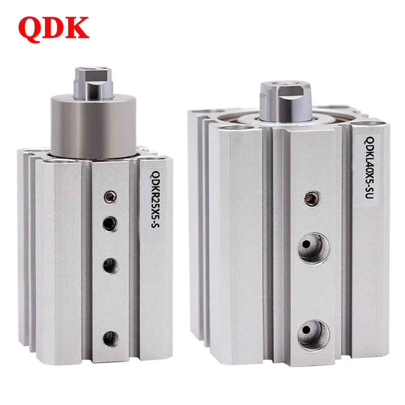 

QDK Flat Rotary Clamping Pneumatic Cylinder 90 Degree Rotation Surface-mount QDKL20-5-SU QDKR25/32/40-5-S/SU Through-board