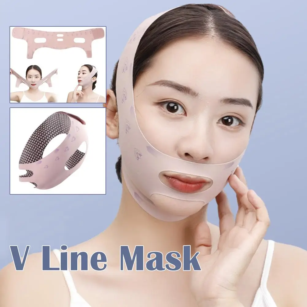 Anti Bandage Face Slimming Strap, Reduzir o Chin Duplo, V Face Adesivos, Cinto de Pescoço, Oval, W1t8