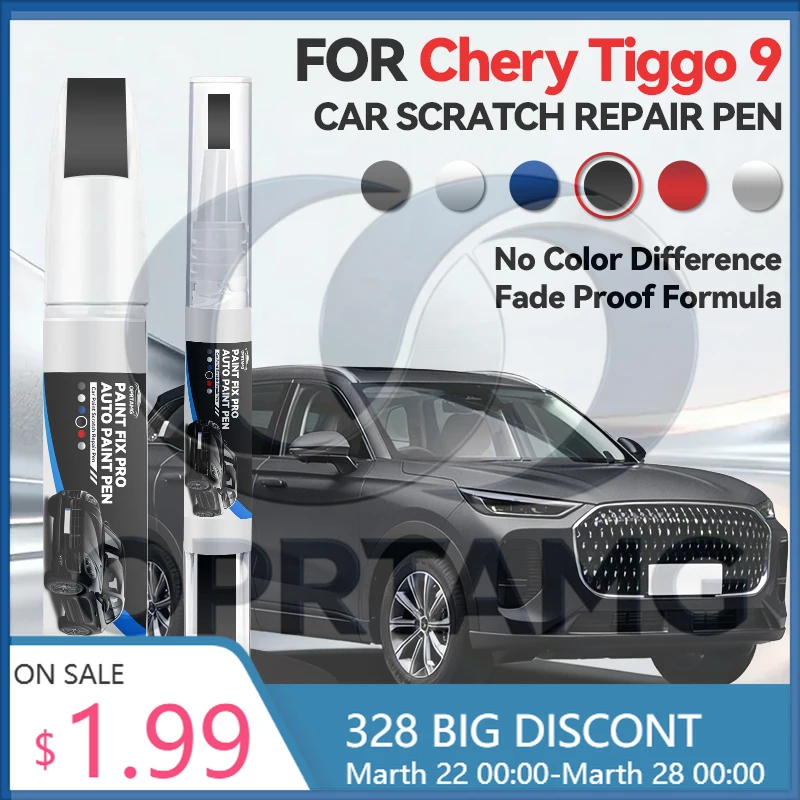 

Автомобильные аксессуары для Chery Tiggo 9 1990-2026: Набор для ремонта лакокрасочного покрытия, кисть для подкраски, средство для удаления царапин, DIY автоаксессуары, черный/белый