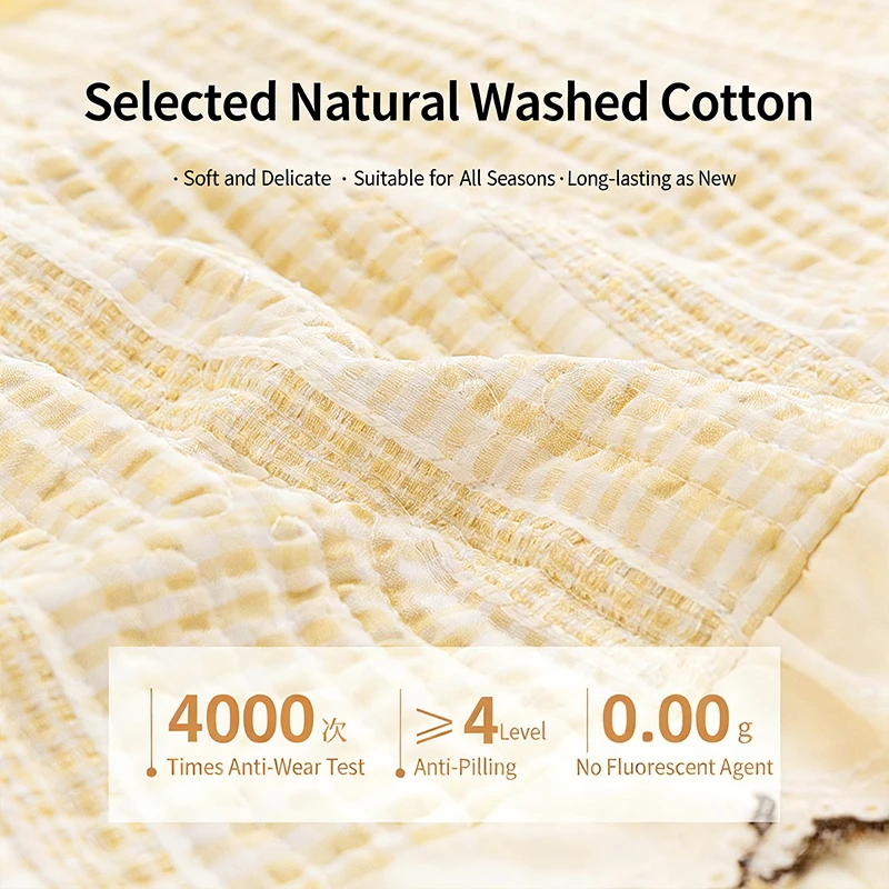 Universal Full Wrap Headboard Cover Cream Style Thickened Washed Cotton Bow Pattern Stain Resistant Removable Bed Back Protector