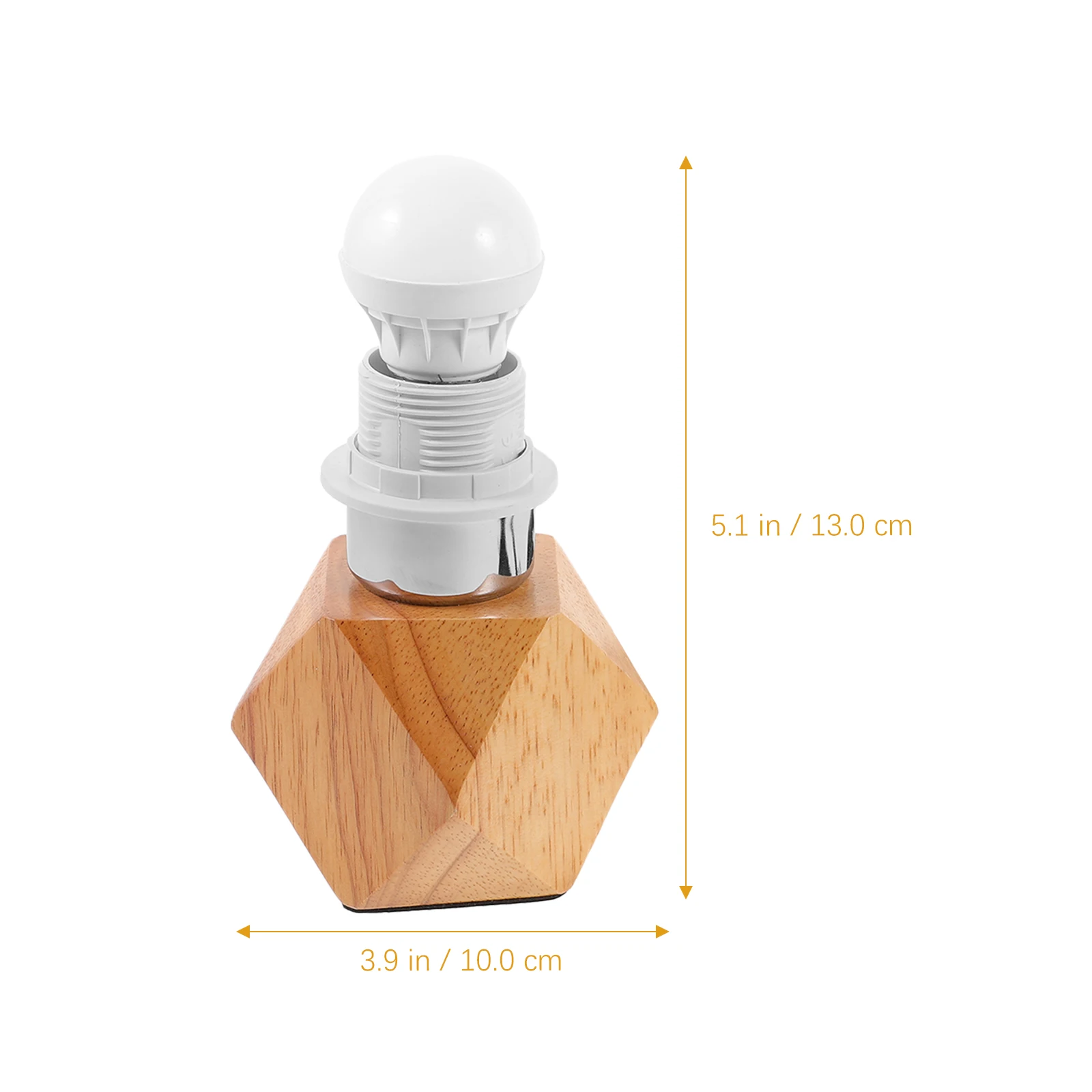 

1 шт. деревянный держатель лампы E27, цоколь настольного светильника, прочный декоративный аксессуар, домашний офис, спальня, кафе, ресторан