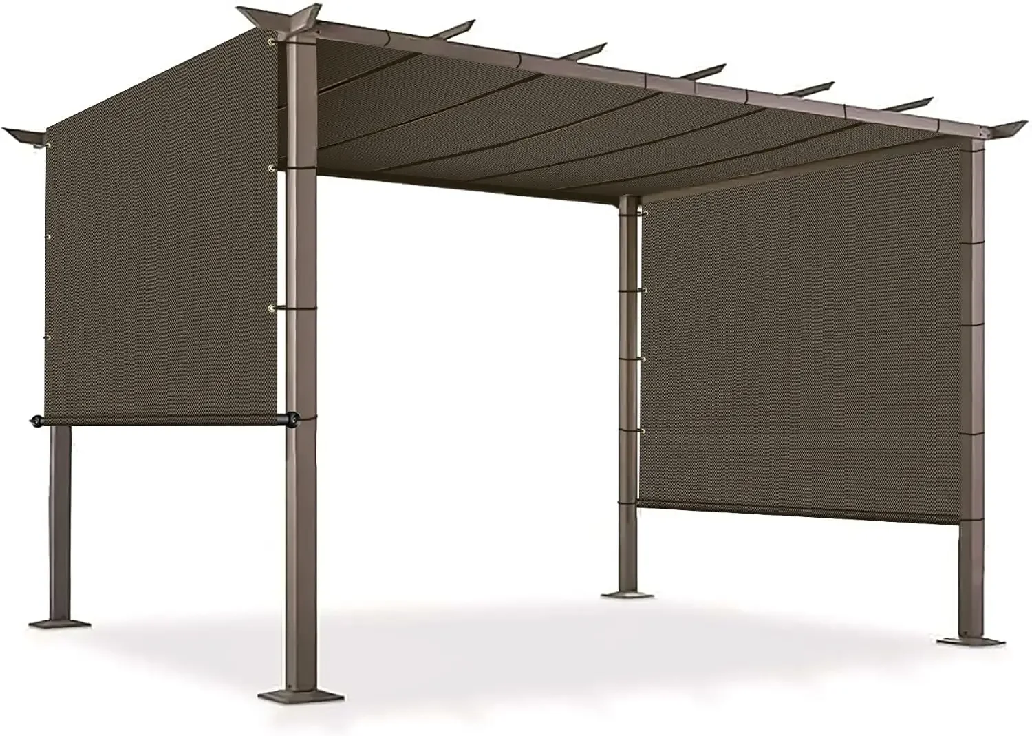 15' x 28' Universal Pergola Shade Cover with Grommets Weighted Rods, Sun Shade Cloth Outdoor Canopy Replacement Cover, Patio Awn