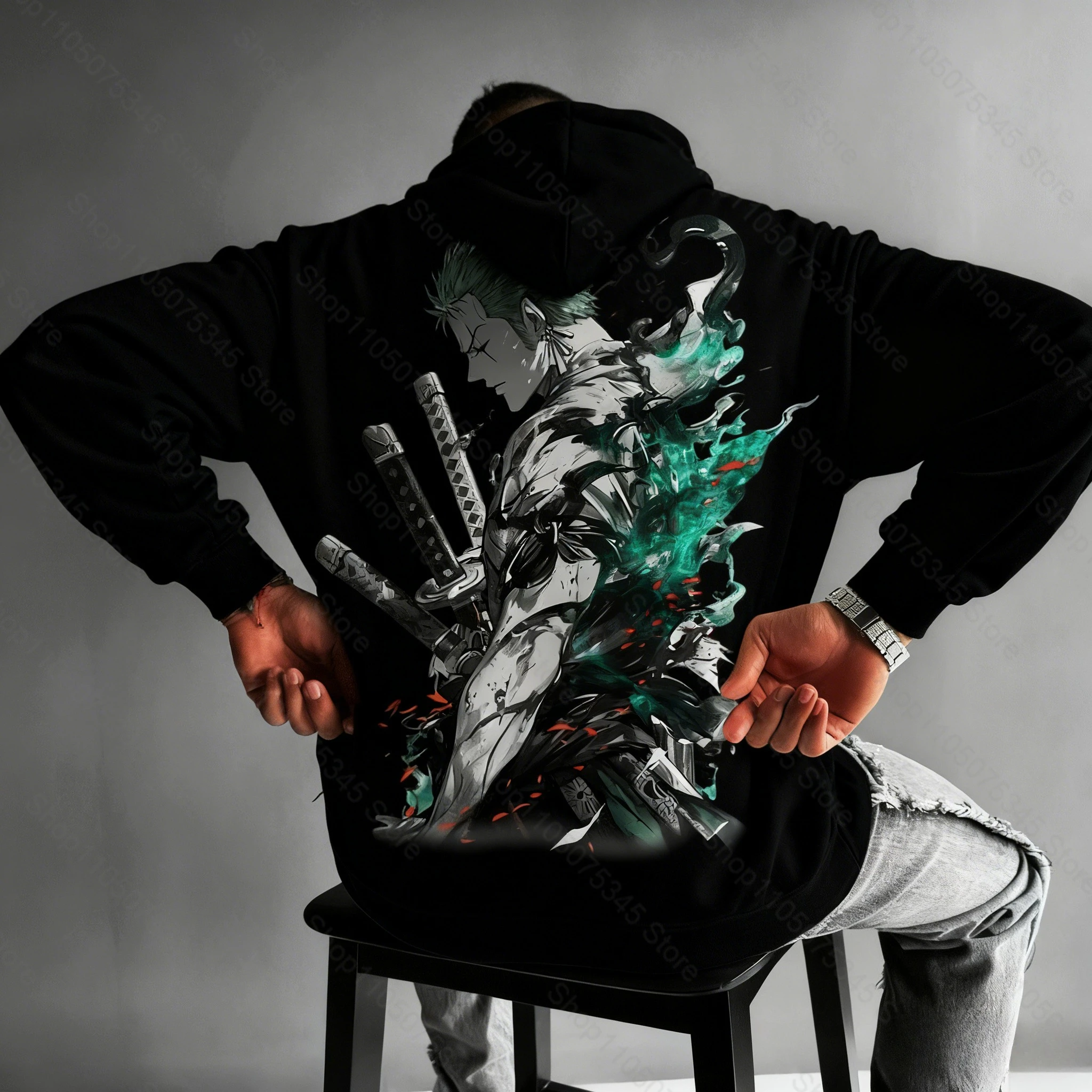 Een Stuk Japanse Anime Print Hoodie Mannen Vrouwen Luffy Grafische Hoodies Lange Mouw Sweatshirt Y2K Harajuku Kleding