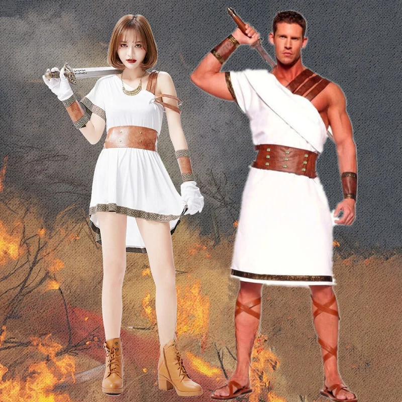 

Хэллоуин взрослый косплей костюм древний римский воин Цезар женский истребитель наряд солдатский наряд сценический костюм