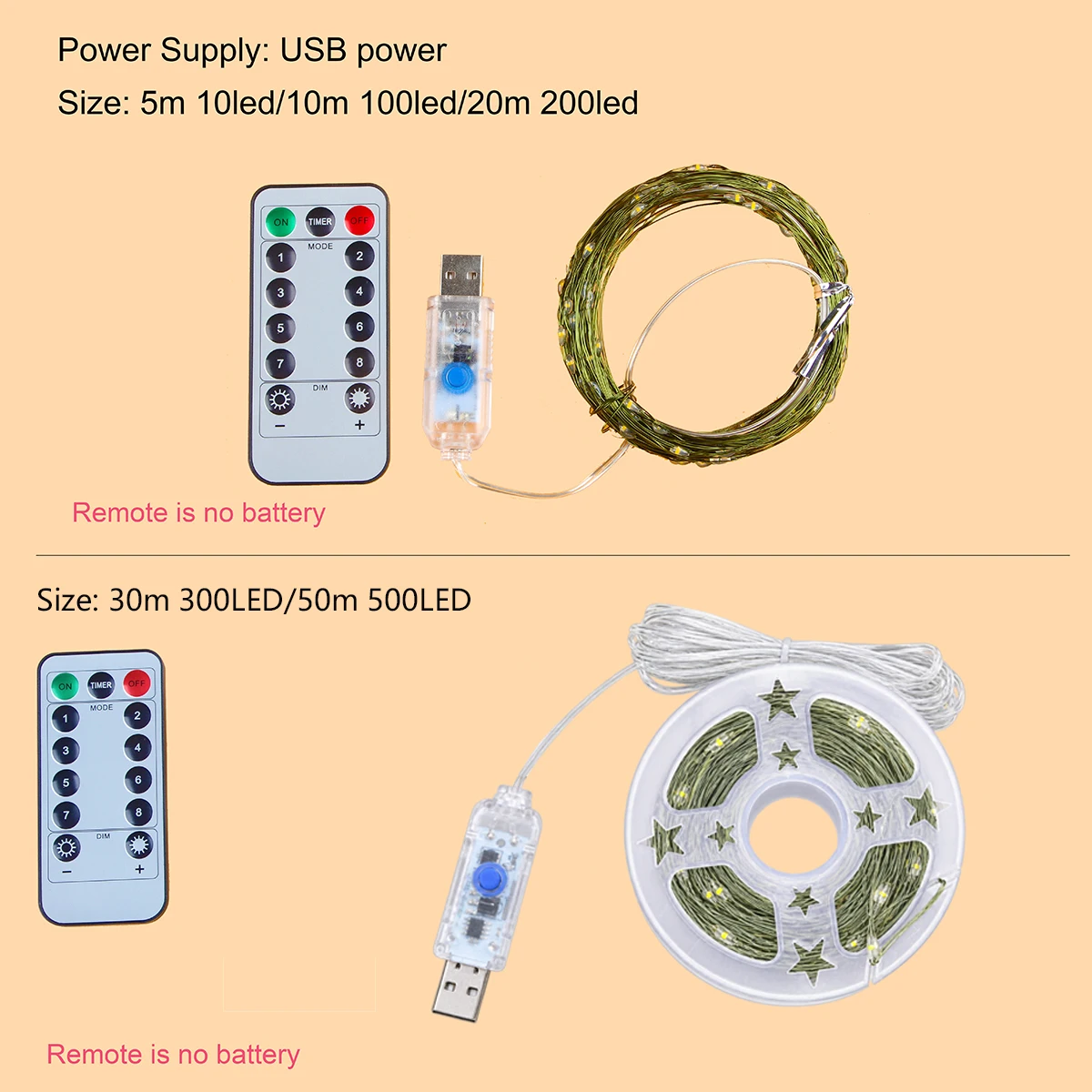 5M-30M LED Cluster Firecracker String Lights Outdoor Fairy Lights Christmas Garland For Home New Year Christmas Tree Decor Lamps