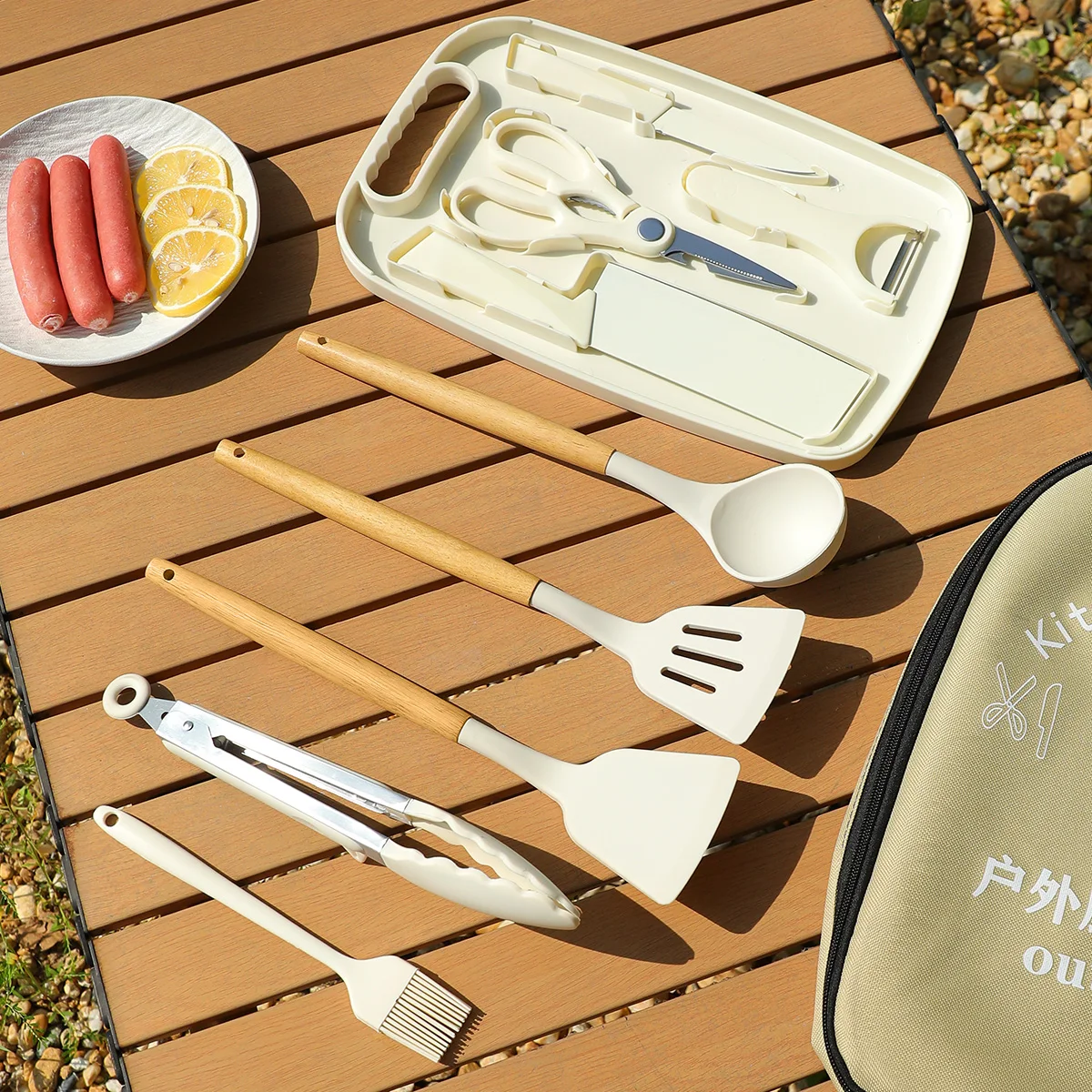 Portable Outdoor Picnic Set Kn - Camping Cooking Knife Set 评论和价格