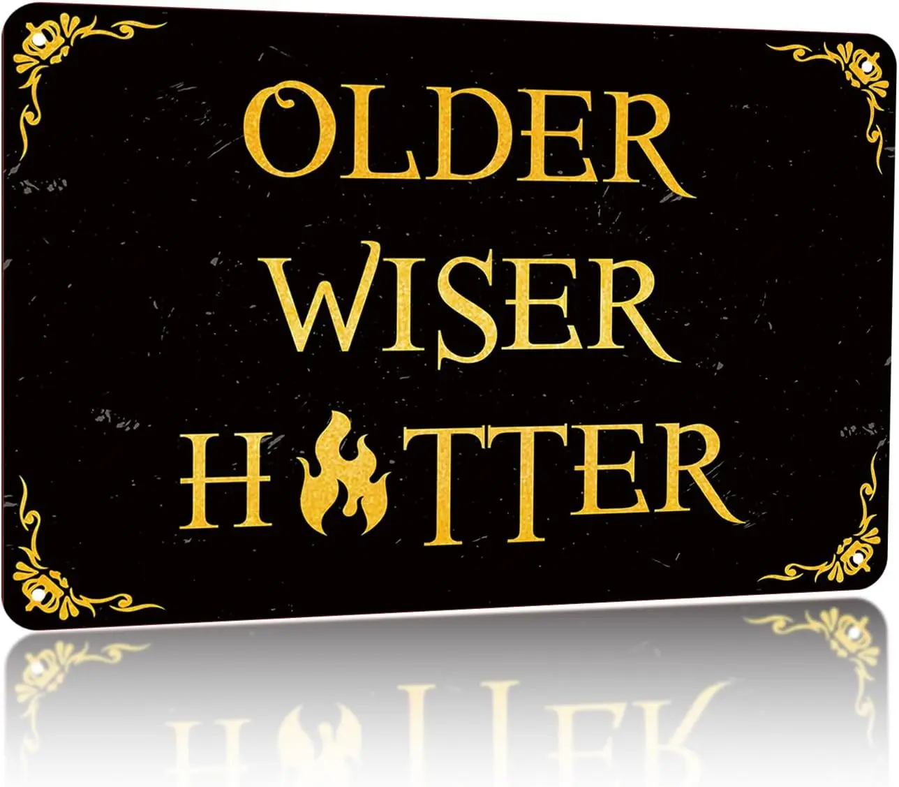 Aelciyue Funny Birthday Gifts for Men - Older Wiser Hotter Birthdays Decoration Gifts for Birthday Party 30th, 40th, 50th Birthd