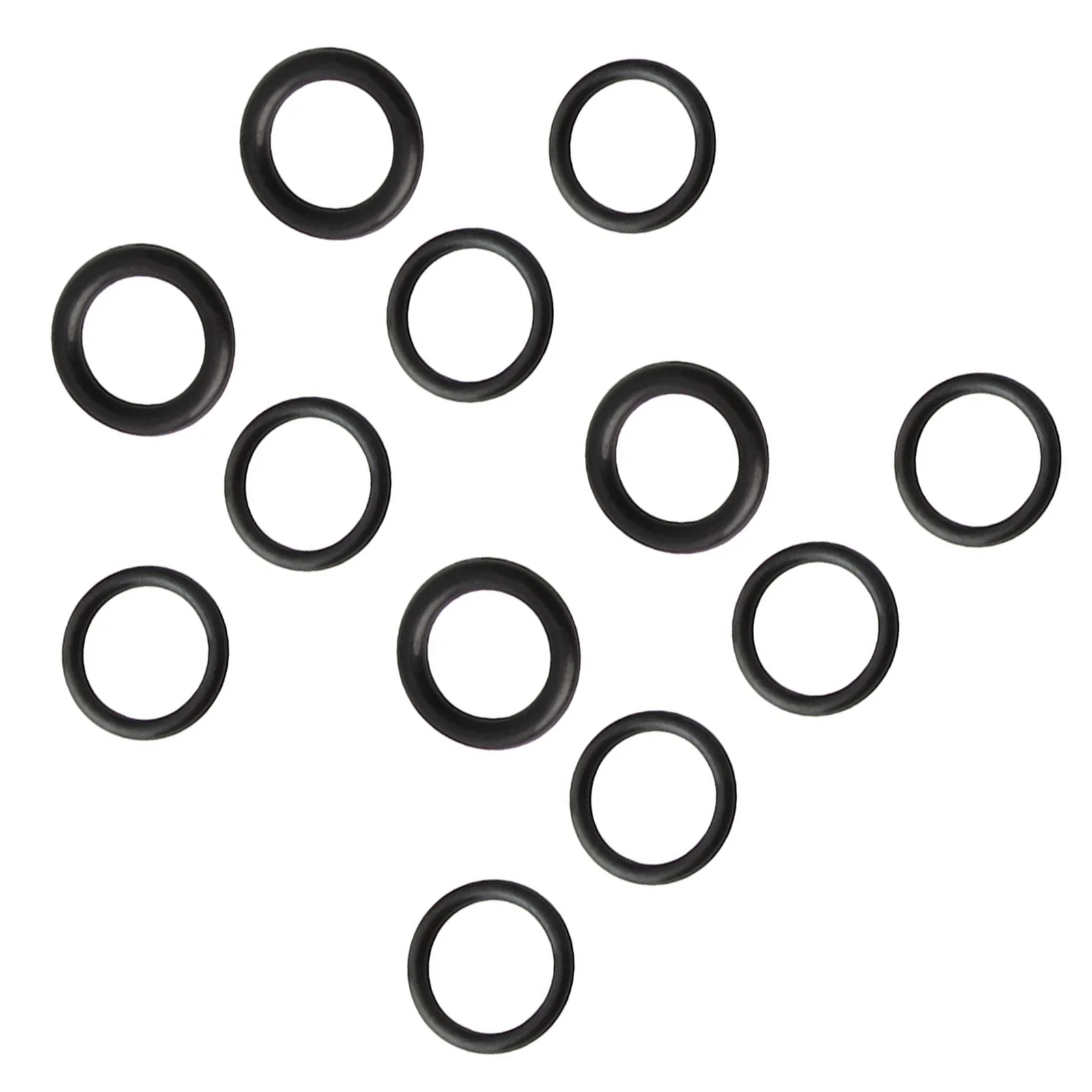 

12Pcs Cycling Disc Brake Blocks Rubber Gasket Kit Durable Round Rings Lightweight Corrosion Resistant for Bikes