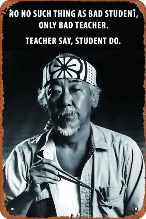 No Such Thing As Bad Student Only Bad Teacher - Mr Miyagi Qu