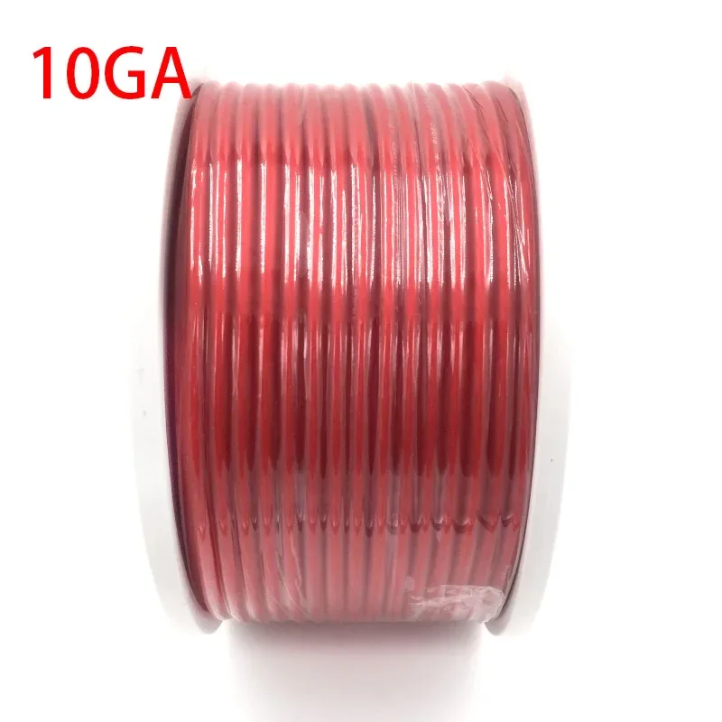 Car Stable Standard OFC Pure Copper Wire Car Audio Power Cord 8GA 6GA 4GA 0GA Wire Oxygen-free Copper Amplifier Battery Wiring