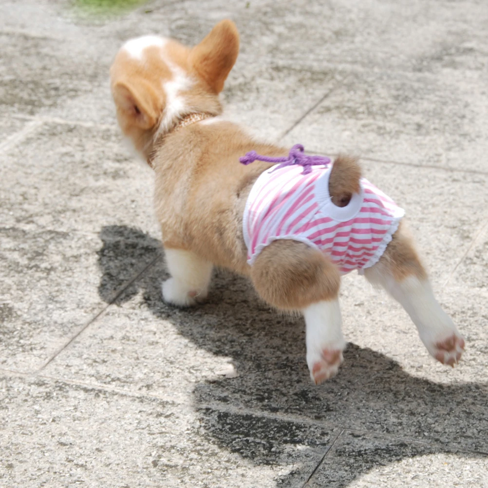 

Pet Physiological Pants Dog Period Diaper Soft Cotton Female Puppy Pants Comfortable Stripe Premium Moisture Absorption