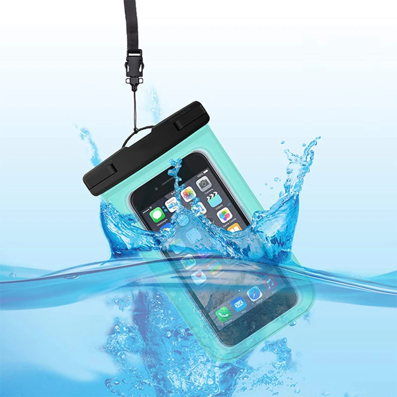 

Full View Waterproof Case for Phone Underwater Snow Rainforest Transparent Dry Bag Swimming Pouch Big Mobile Phone Covers