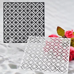 1PC Lace Square Background Frame Metal Cutting Dies For Scrapbooking Album Card Making Paper Embossing Die