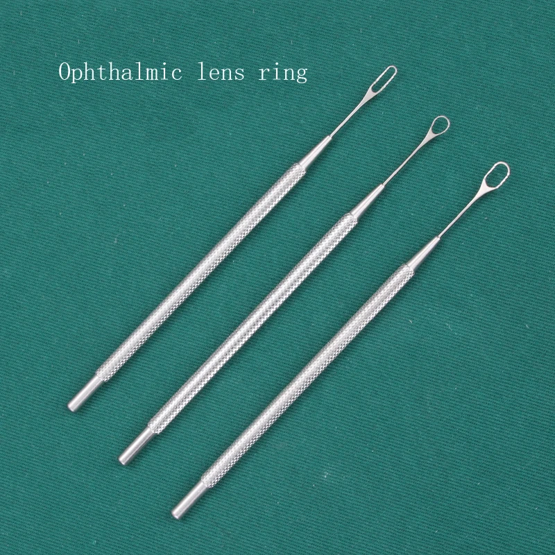 Ophthalmic microinstruments flushing stainless steel titanium alloy rod crystal wire ring snare 3*8 handle 5*7