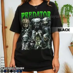 تي شيرت Limited Predator: Badlands Shirt Predator Movie Bootleg Fan، هدية للنساء والرجال للجنسين