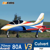 Fms RC Electric Plane Aircraft Fixed Wing Trainer 70mm Avanti V3 PNP version Remote Control Toy