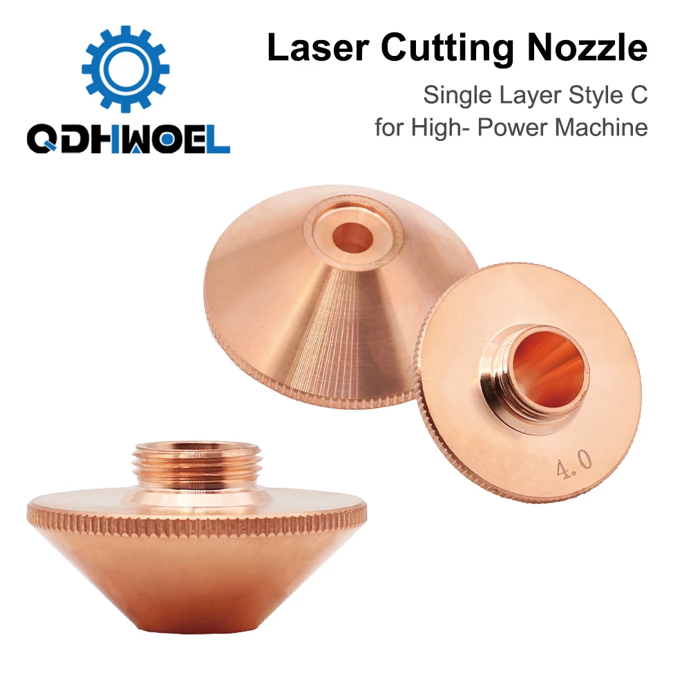 QDHWOEL D28 M11 H15 High Speed Laser Cutting Nozzle, Double Layer Triangular Core Copper Nozzle For Fiber Laser Cutting Head
