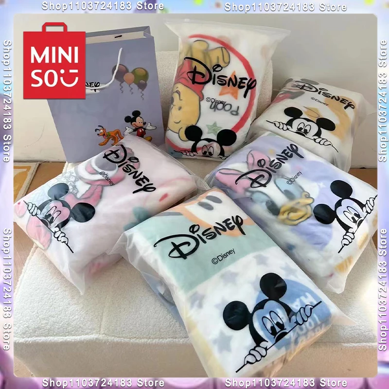 

Disney Kid Blanket Thick Milk Fleece Casual Blanket Cartoon Stitch/mickey Mouse Pattern Student Kindergarten Lunch Break Blanket