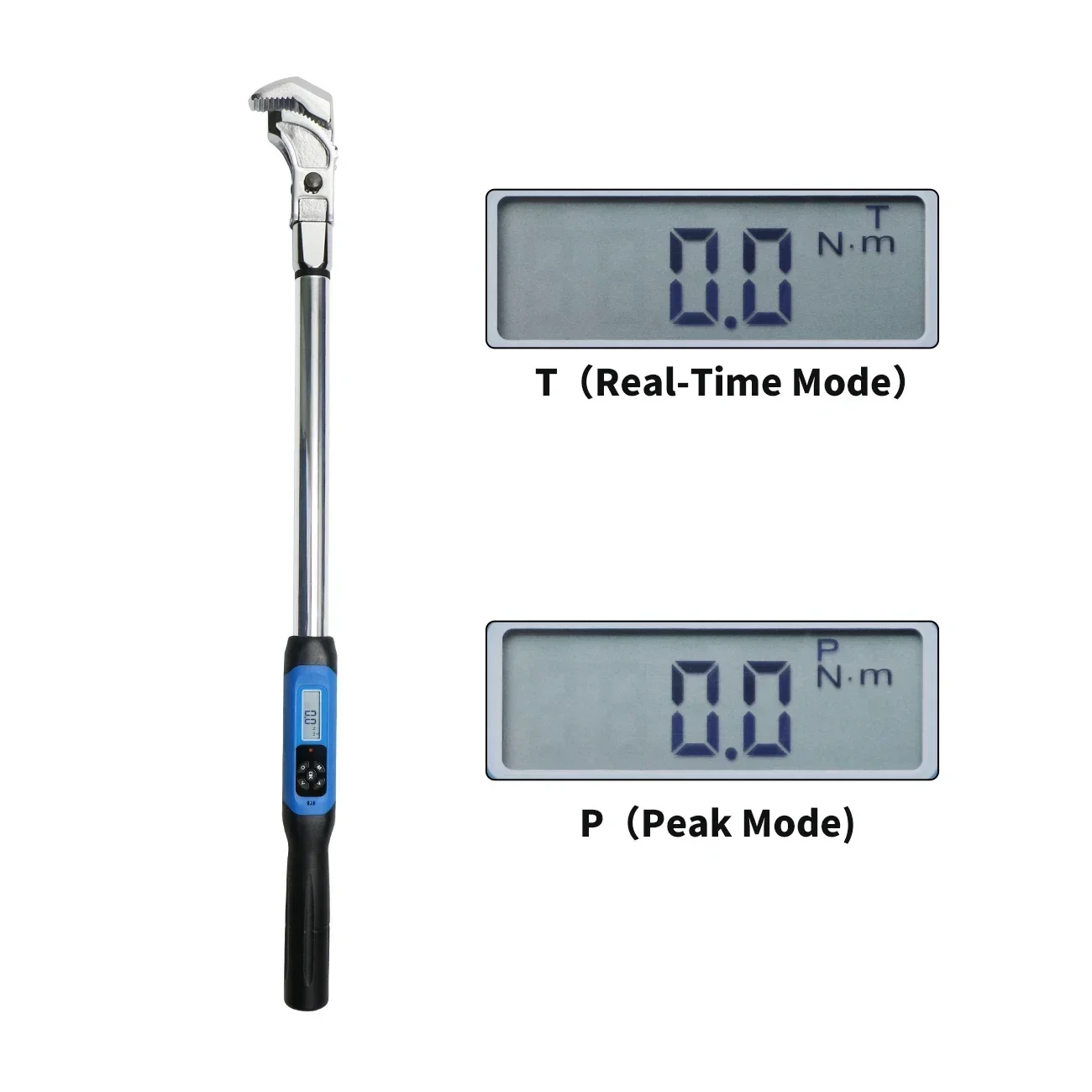 Chave de torque digital com cabeça de vergalhão SHAHE