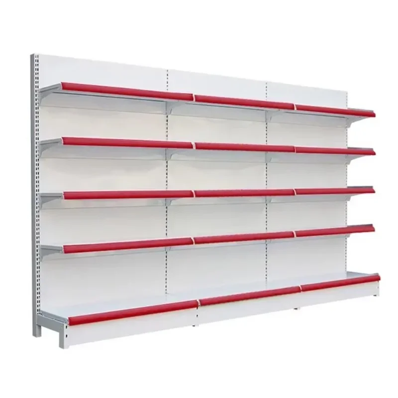 Supermarket Display Racks,Convenience Store Shelving Slat Board Grocery Shelves for Sale