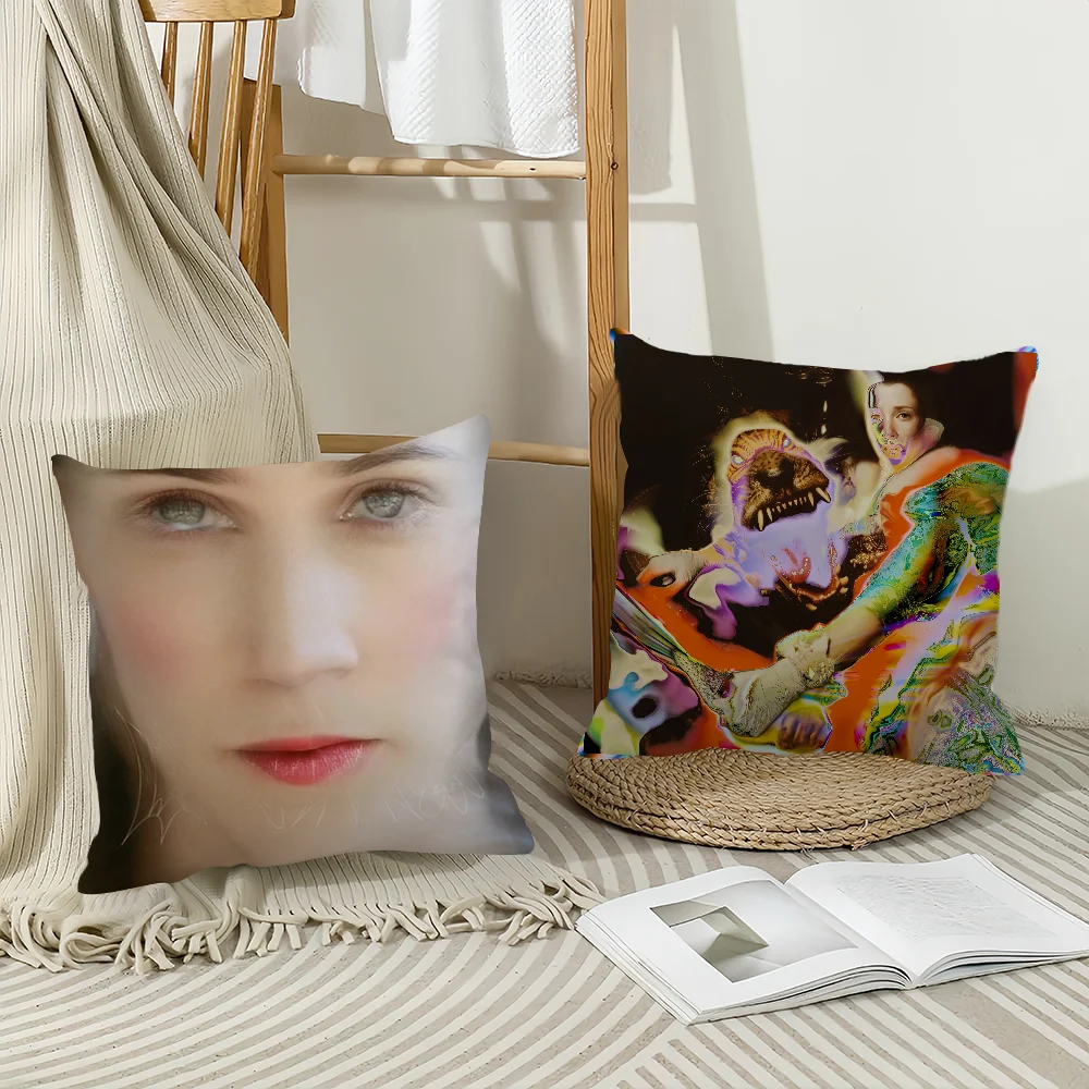 المغني إيما لويز غطاء وسادة البكم ديكور المنزل غطاء الوسادة مناسبة لسيارة غرفة نوم أريكة المكتب #1