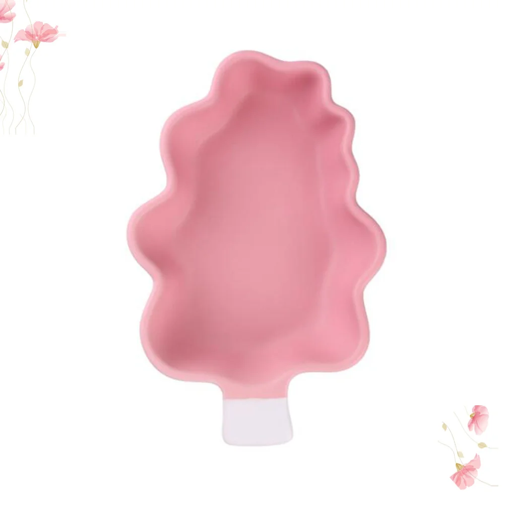 

Ceramic Salad Bowl Creative Tree Shaped Pink Food Holder for Home Restaurant Wedding Party Snacks Container Ceramic Salad Bowl