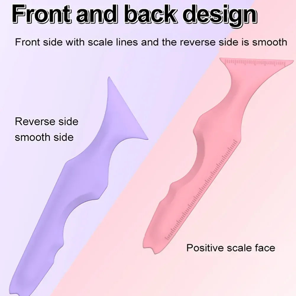 Resusable Silicone Eyeliner Ruler Eye Makeup Stencils Eyeliner Stencil Template Shaping Tools Eyelash Lipstick Beauty Rulers